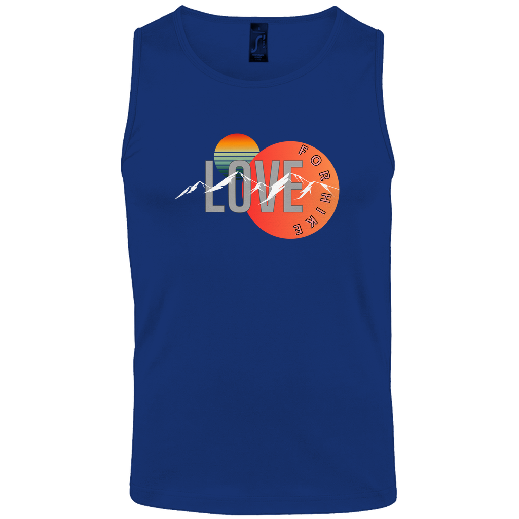 Herren Basic Tank Top LOVE for hike