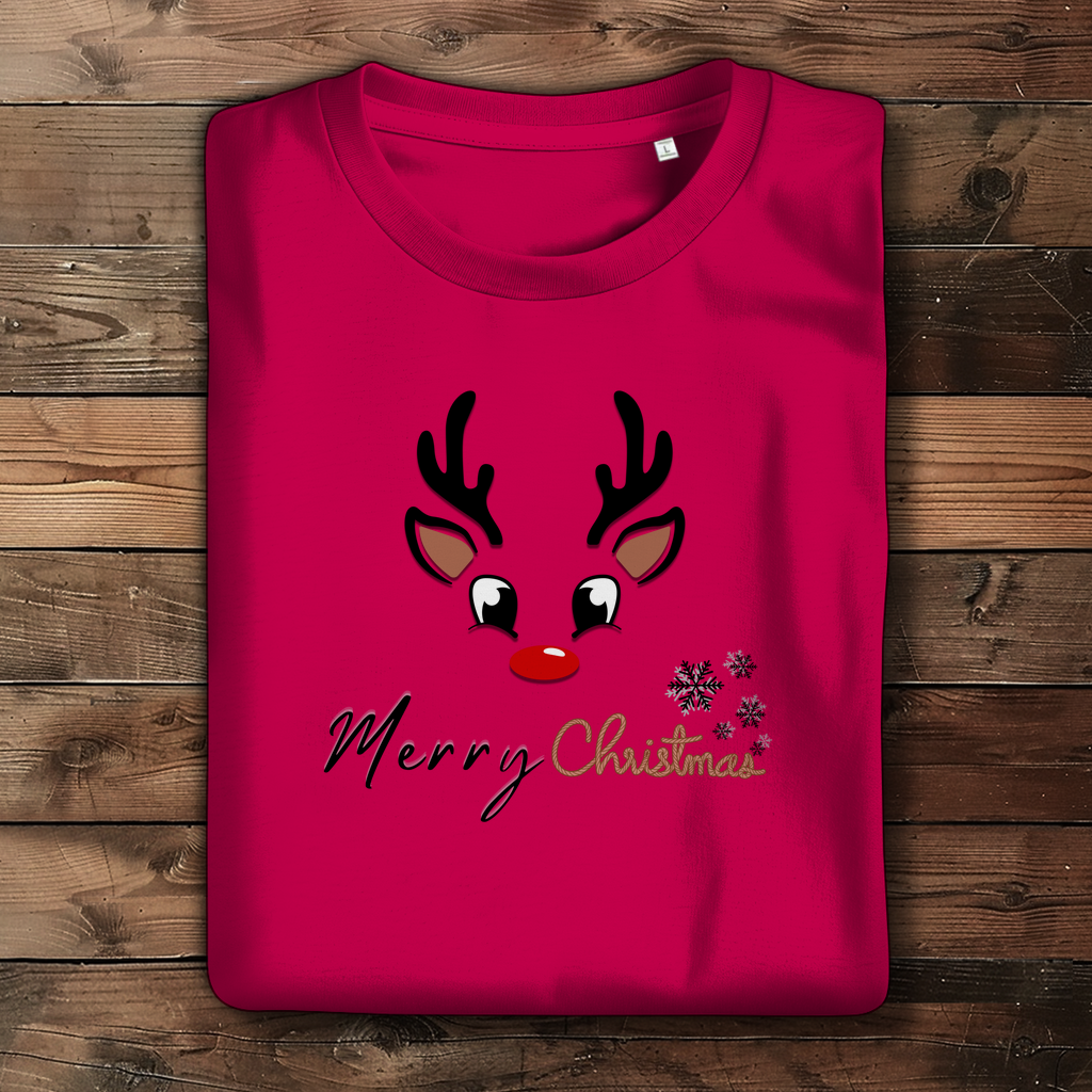 Damen Premium Bio T-Shirt Merry Christmas