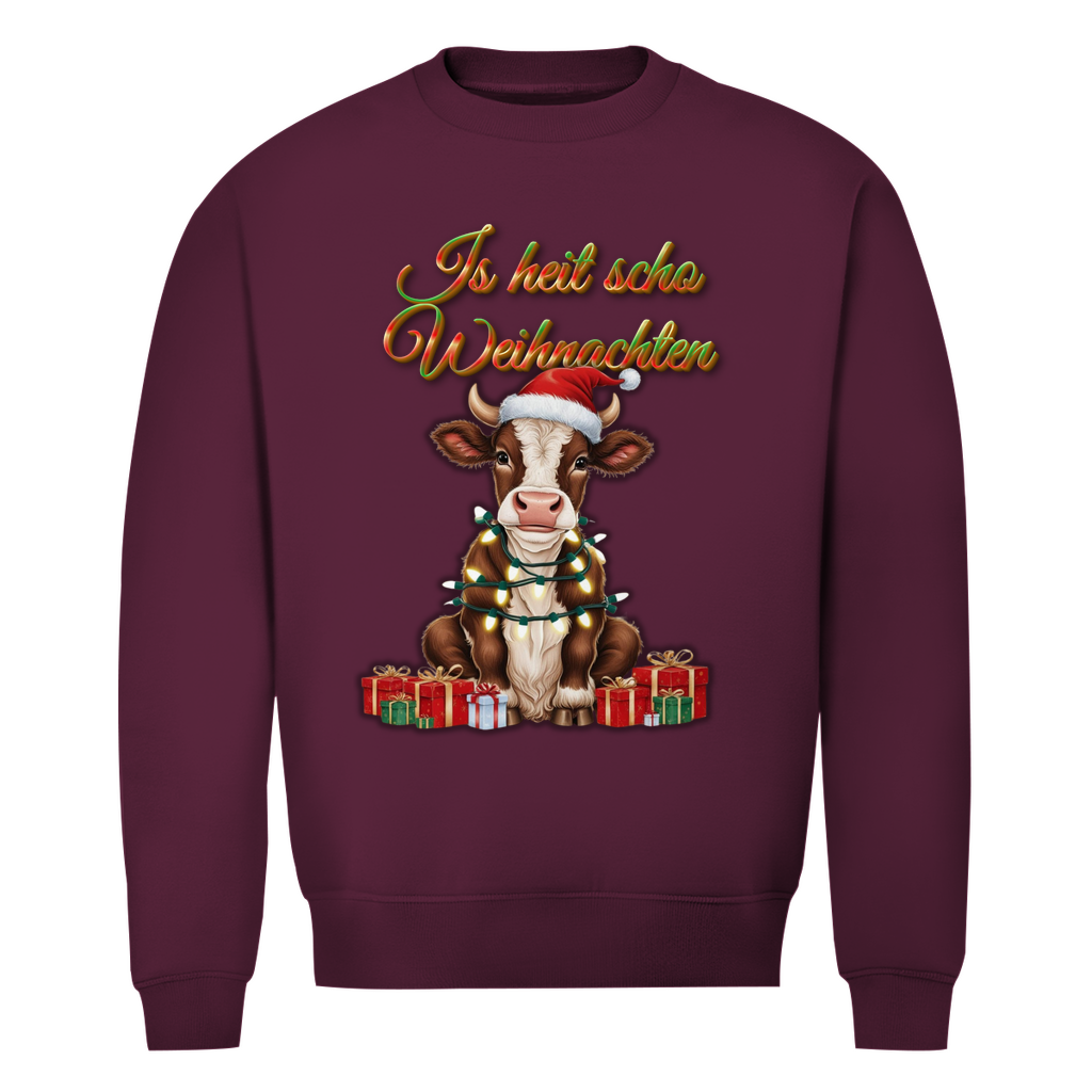 Herren Premium Bio Sweatshirt Is heit scho Weihnachten
