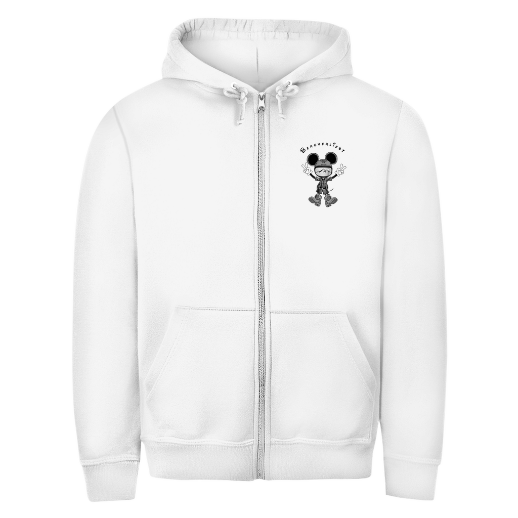 Herren Zipper Hoodie Bergverliebt Maus