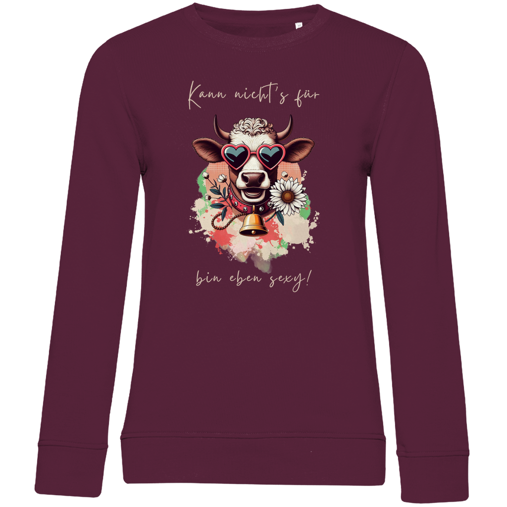 Damen Premium Bio Sweatshirt Bin eben sexy