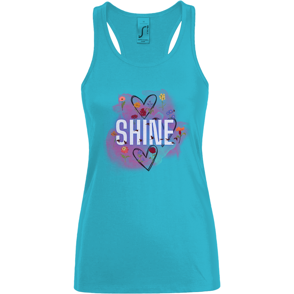 Damen Basic Tank Top Shine