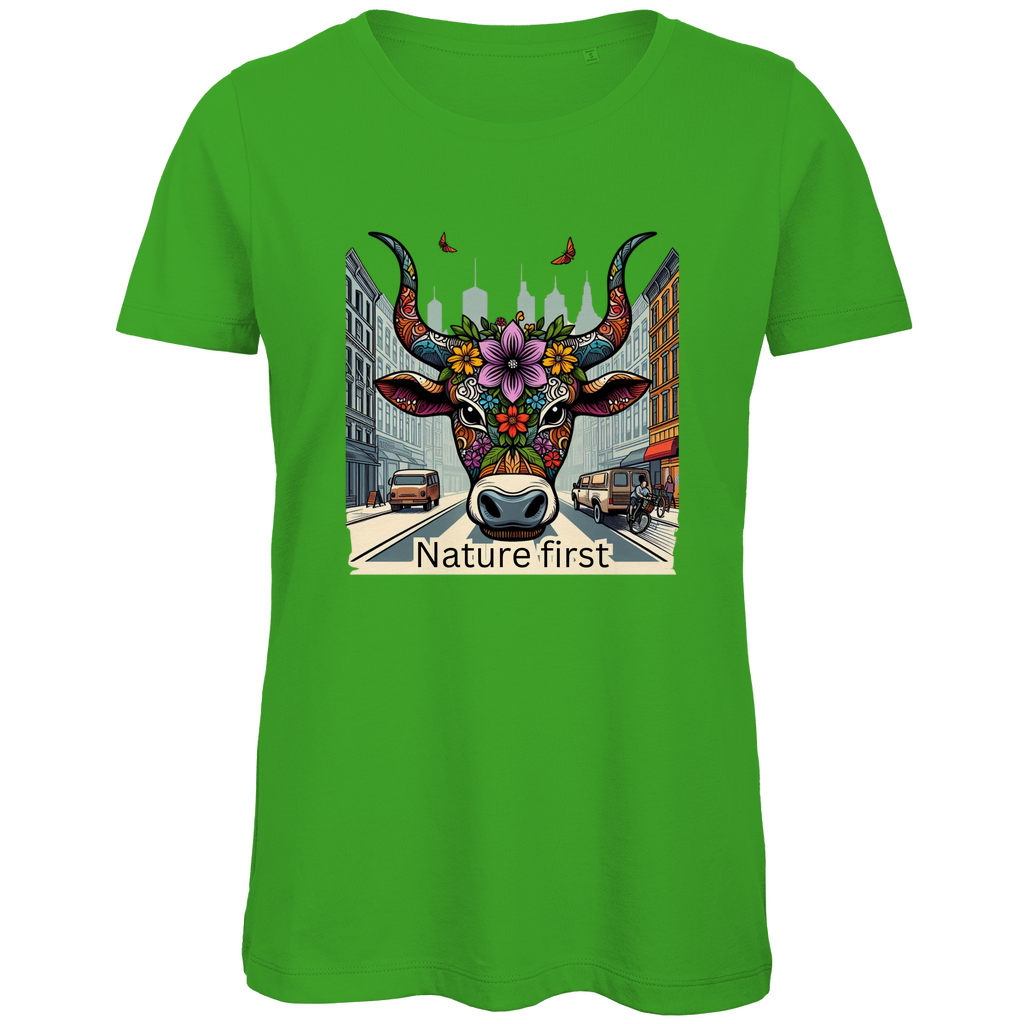 Damen Premium Bio T-Shirt Nature first