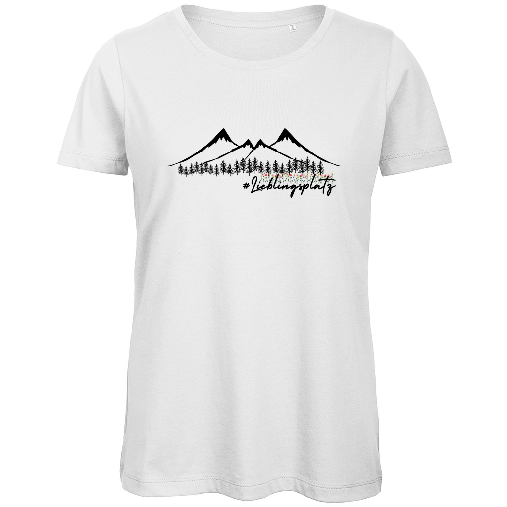 Damen Premium Bio T-Shirt #Lieblingsplatz