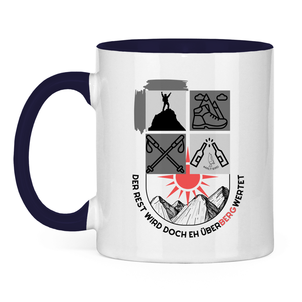 Tasse zweifarbig Überbergwertet