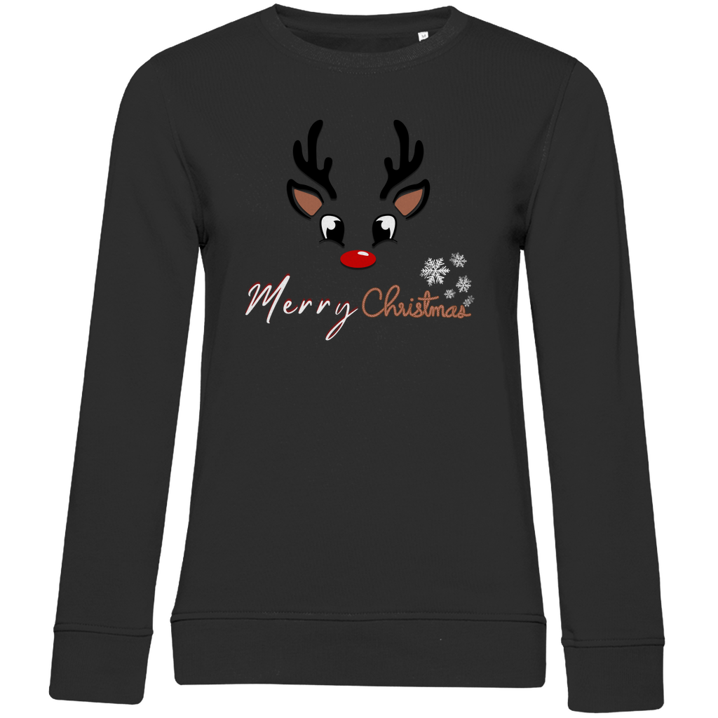 Damen Premium Bio Sweatshirt Merry Christmas