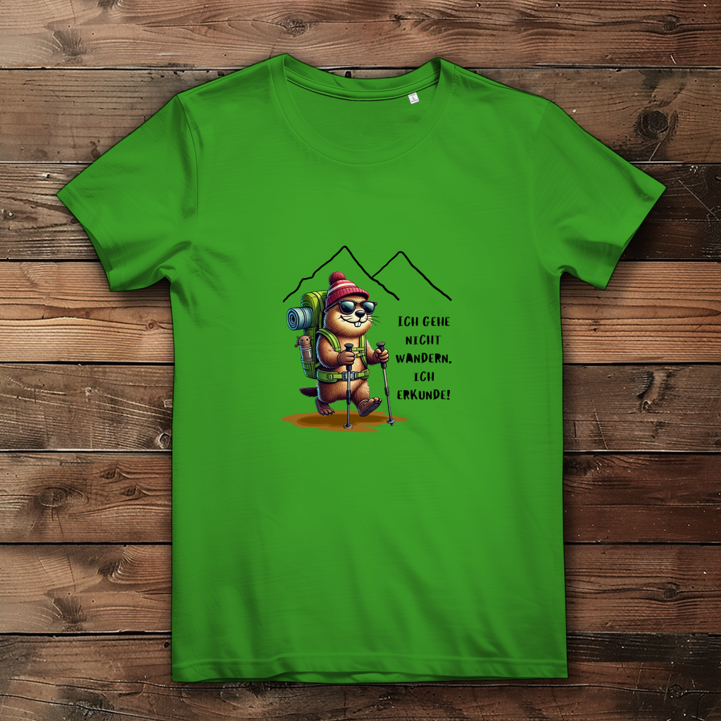 Damen Premium Bio T-Shirt Ich erkunde...