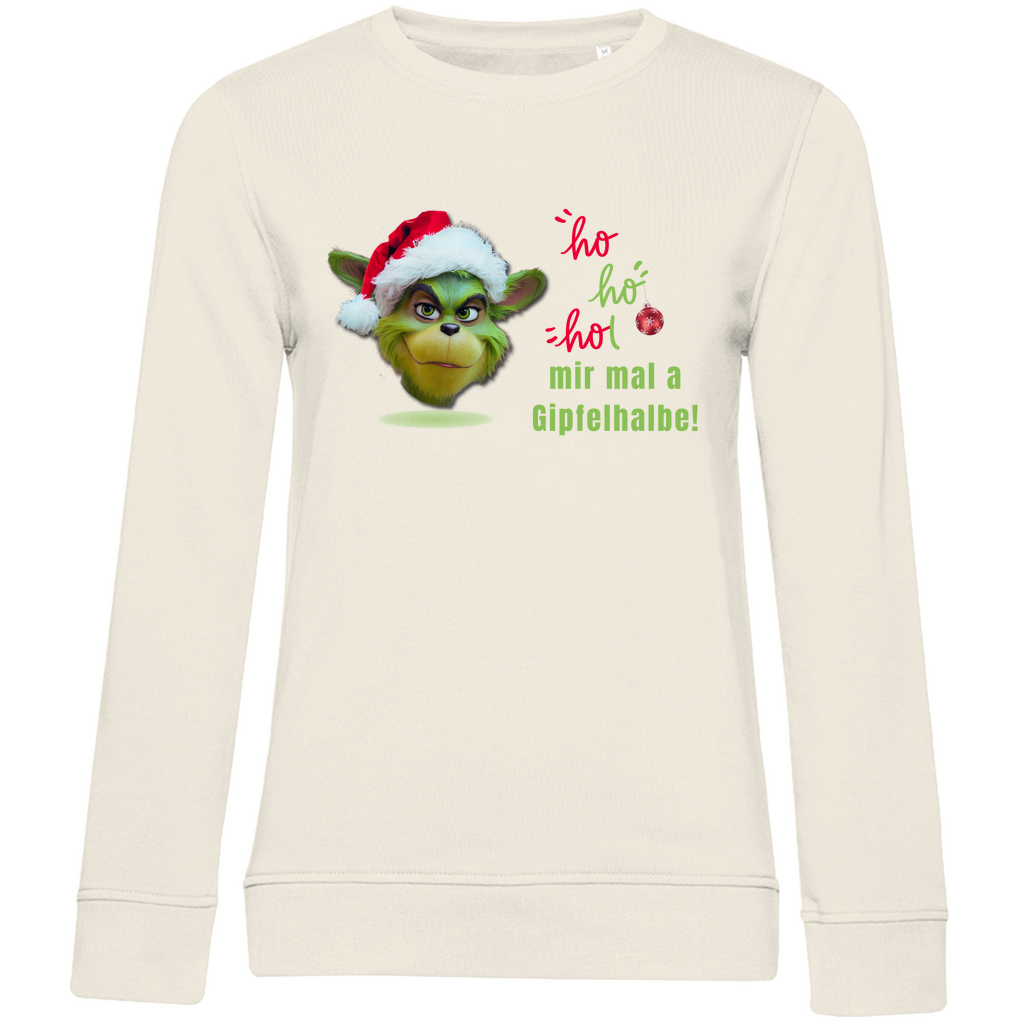 Damen Premium Bio Sweatshirt Gipfelhalbe