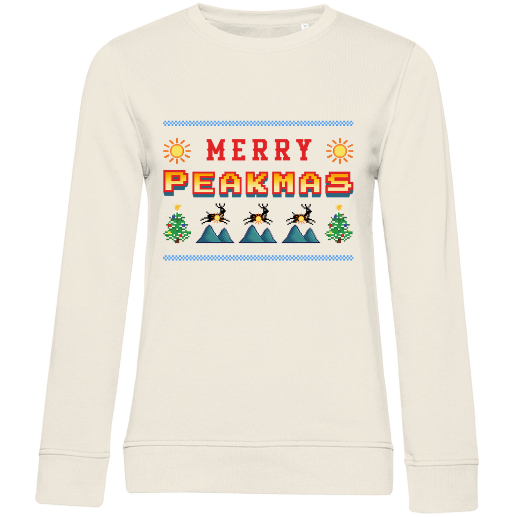 Damen Premium Bio Sweatshirt Merry Peakmas