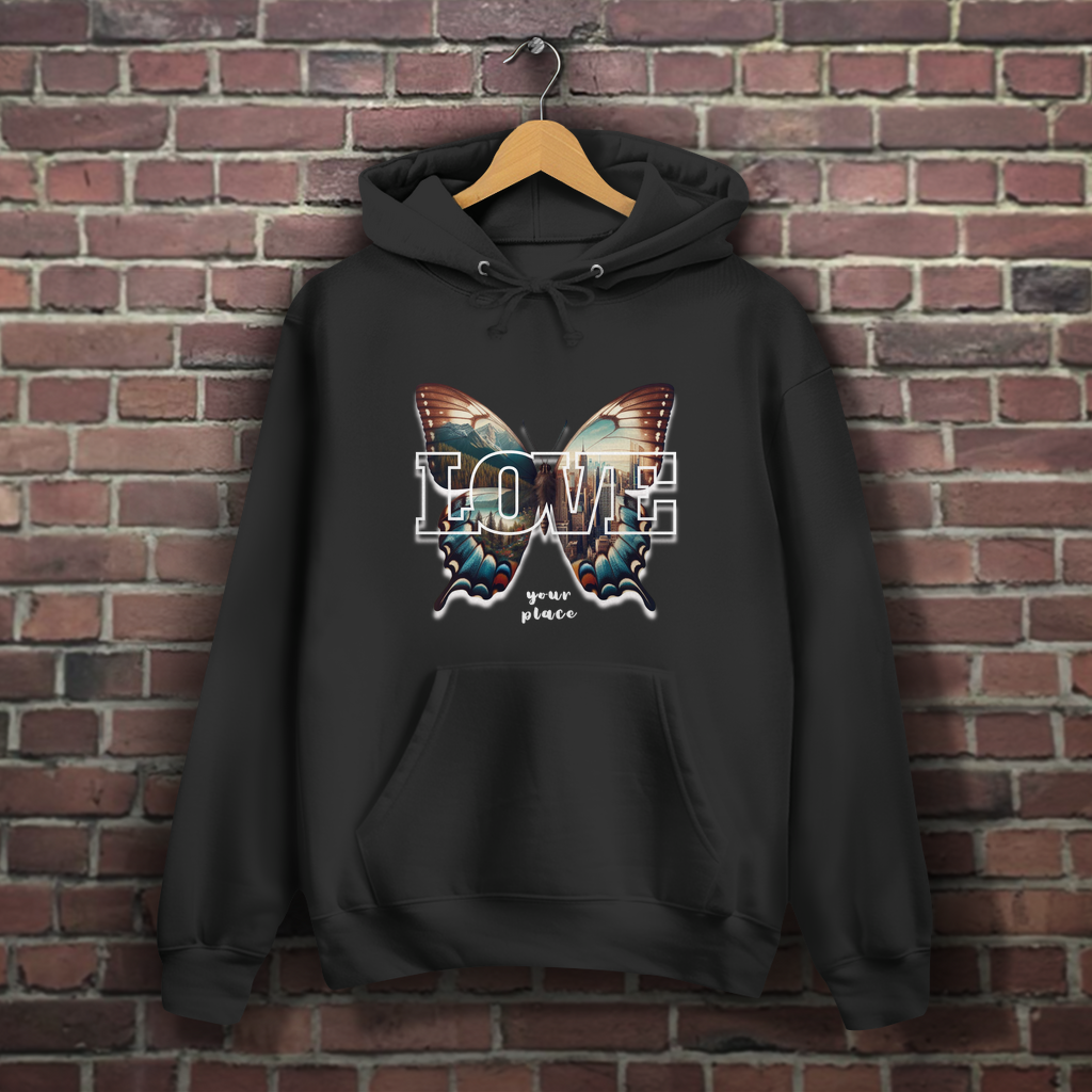 Damen Hoodie LOVE your place