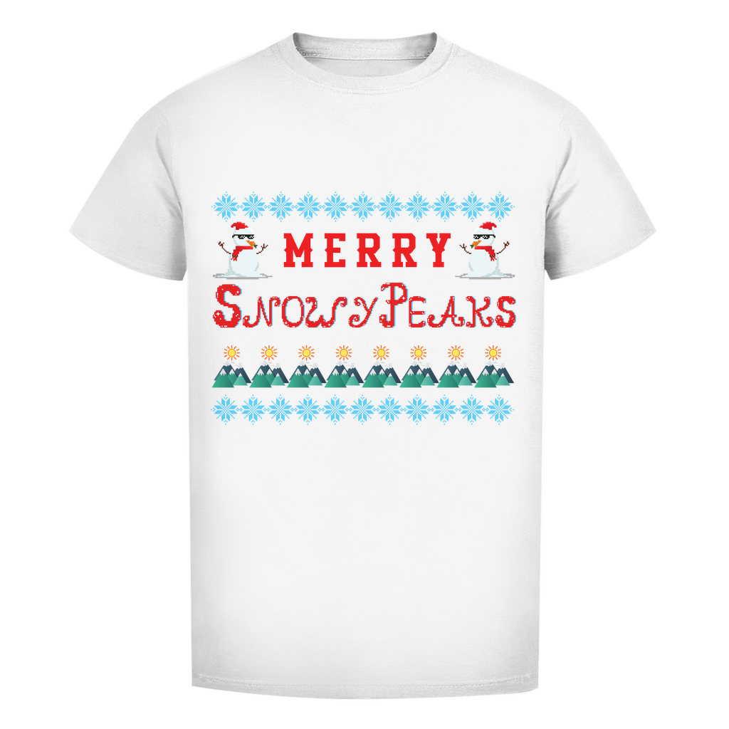 Herren Premium Bio T-Shirt Snowy Peaks