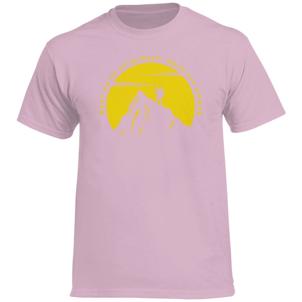 Herren Heavy Cotton T-Shirt Wenn du es eilig hast...