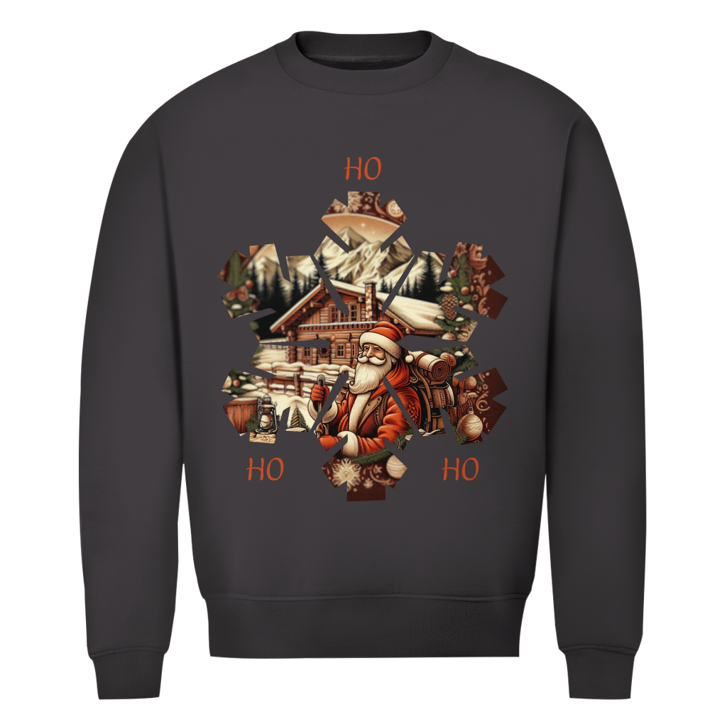 Herren Premium Bio Sweatshirt Ho Ho Ho