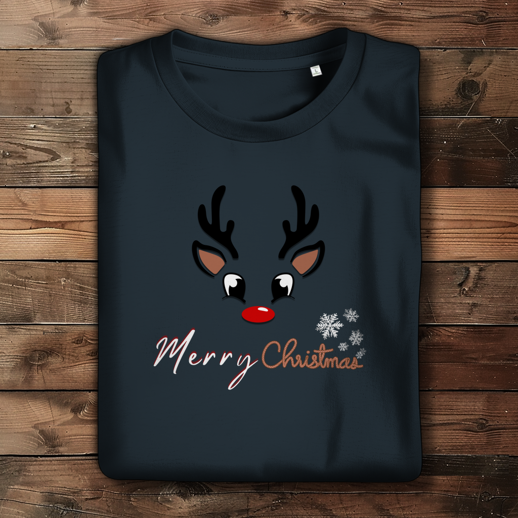 Damen Premium Bio T-Shirt Merry Christmas