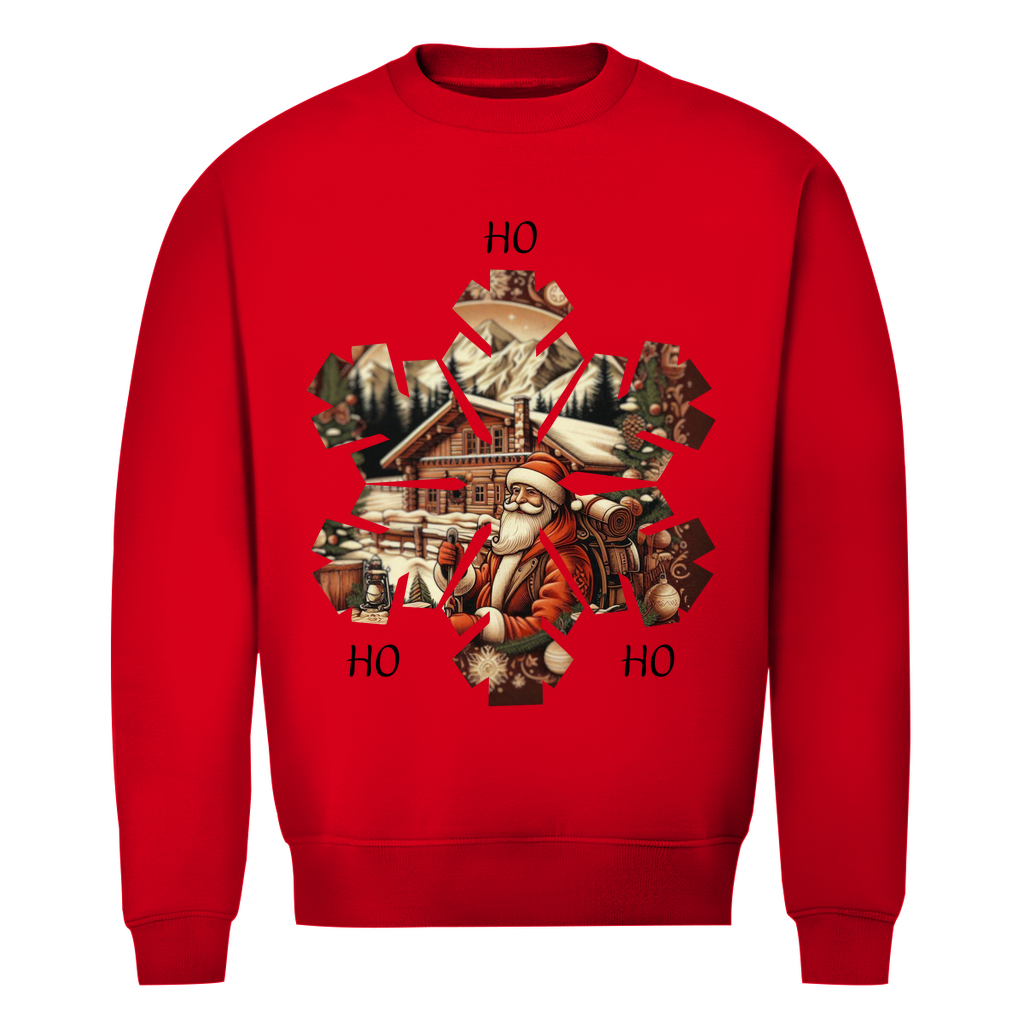 Herren Premium Bio Sweatshirt Ho Ho Ho