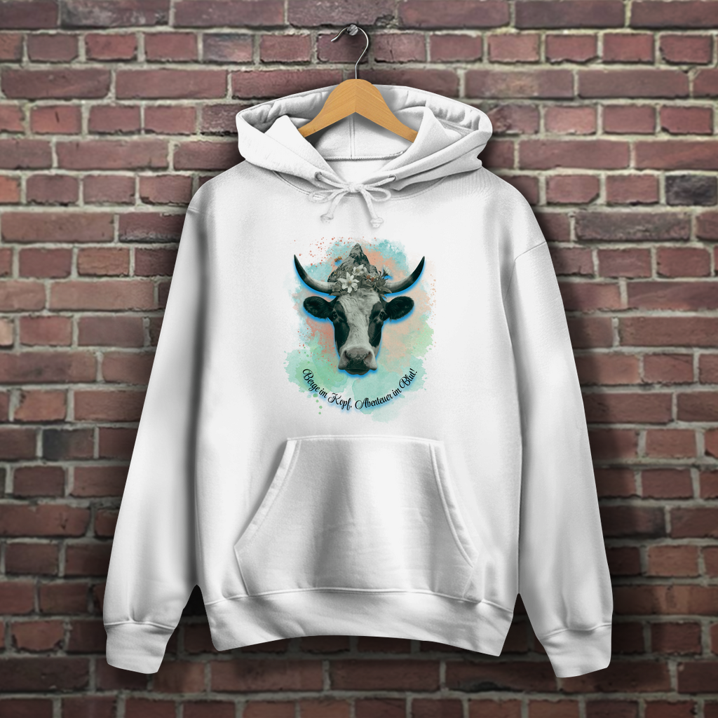 Damen Hoodie Berge im Kopf