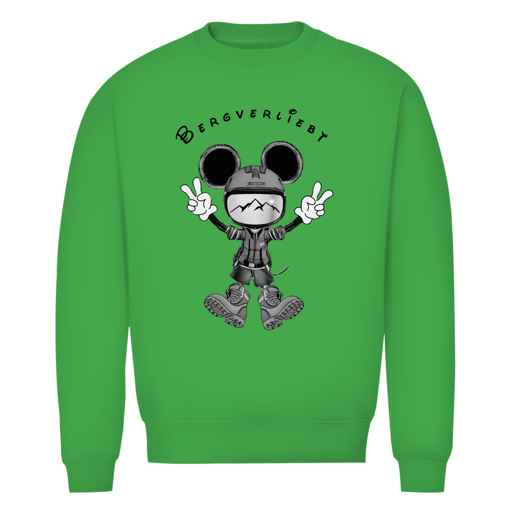 Herren Premium Bio Sweatshirt Bergverliebt Maus