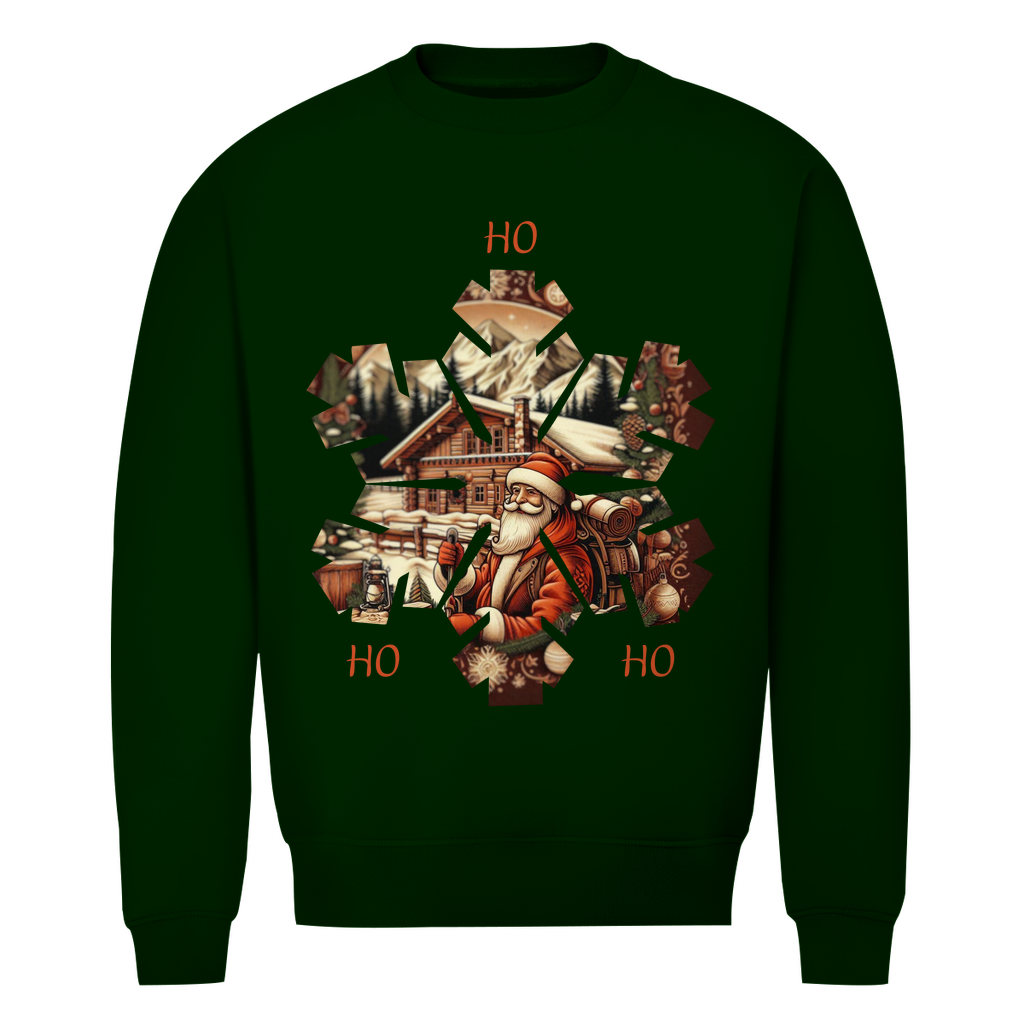 Herren Premium Bio Sweatshirt Ho Ho Ho