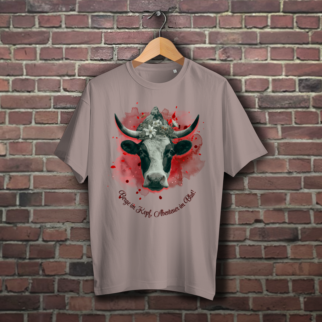 Oversize T-Shirt Berge im Kopf