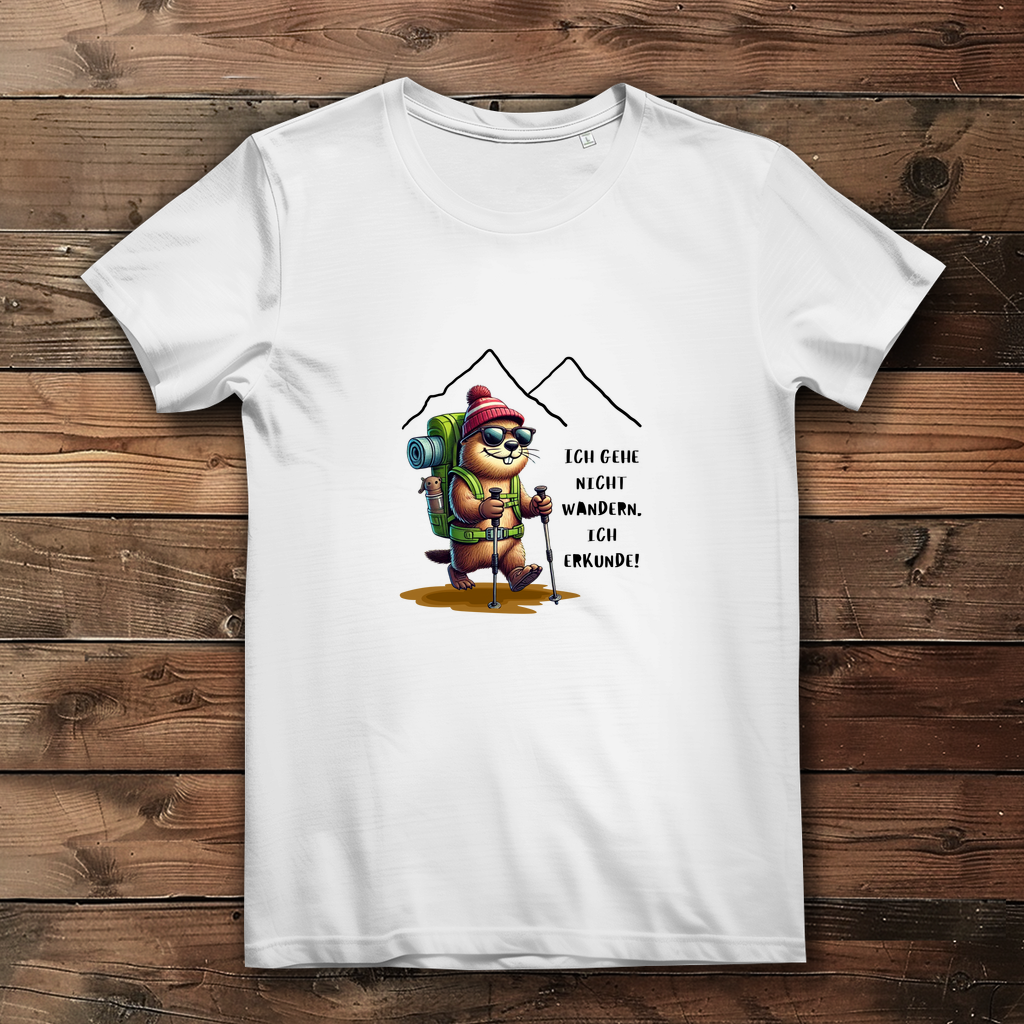 Damen Premium Bio T-Shirt Ich erkunde...