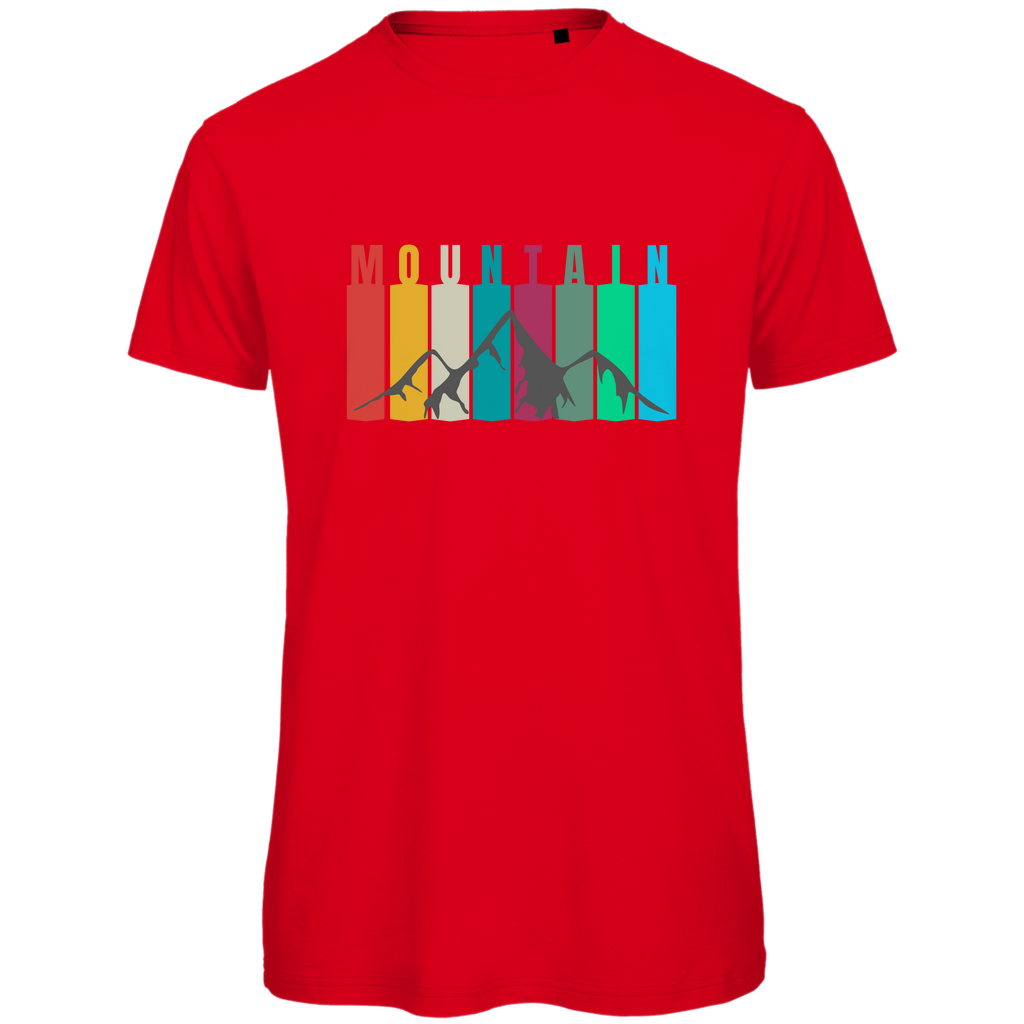 Herren Premium Bio T-Shirt Vintage Mountain