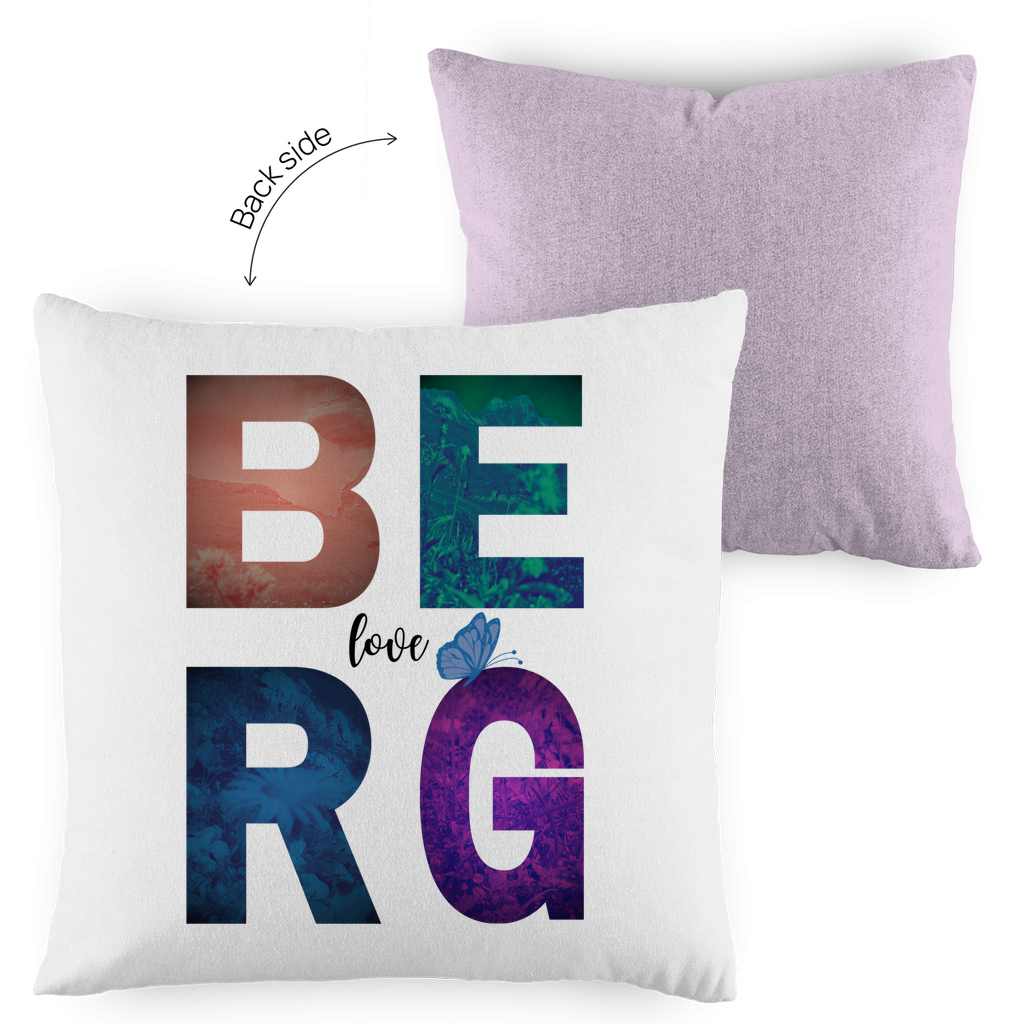 Kopfkissen zweifarbig Berg Love