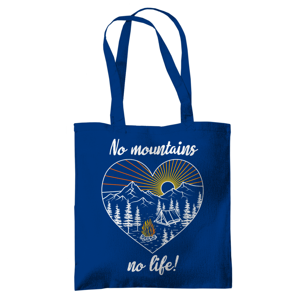 Tragetasche No Mountains, no life!