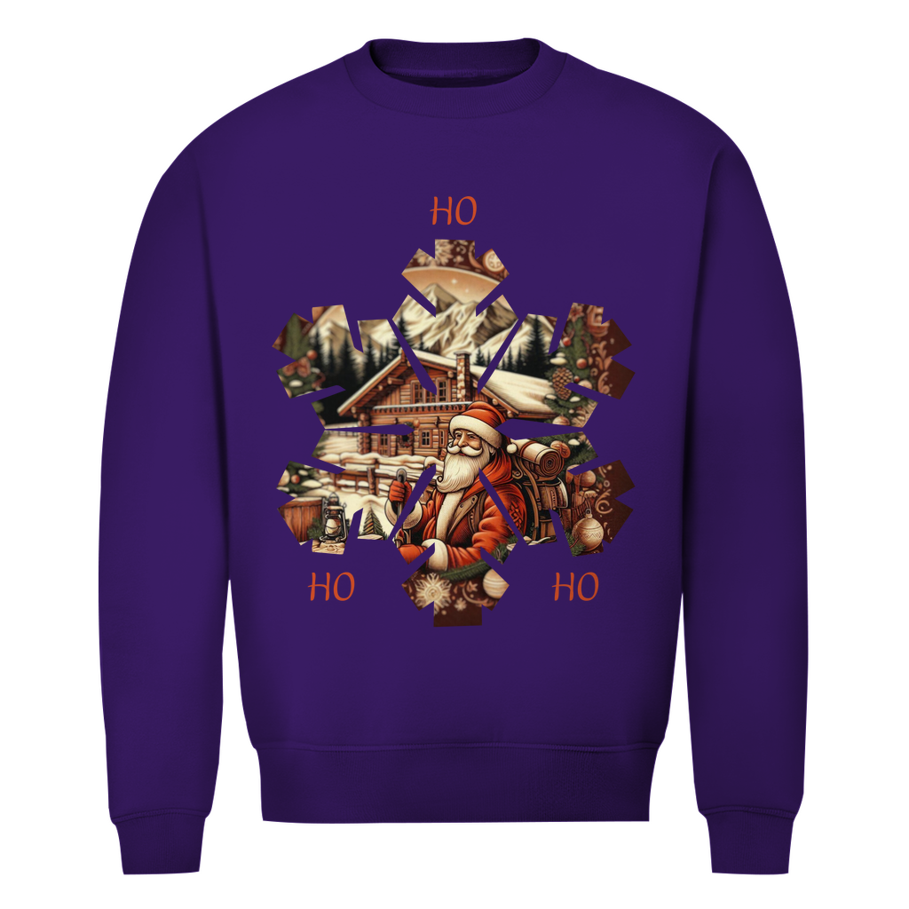Herren Premium Bio Sweatshirt Ho Ho Ho