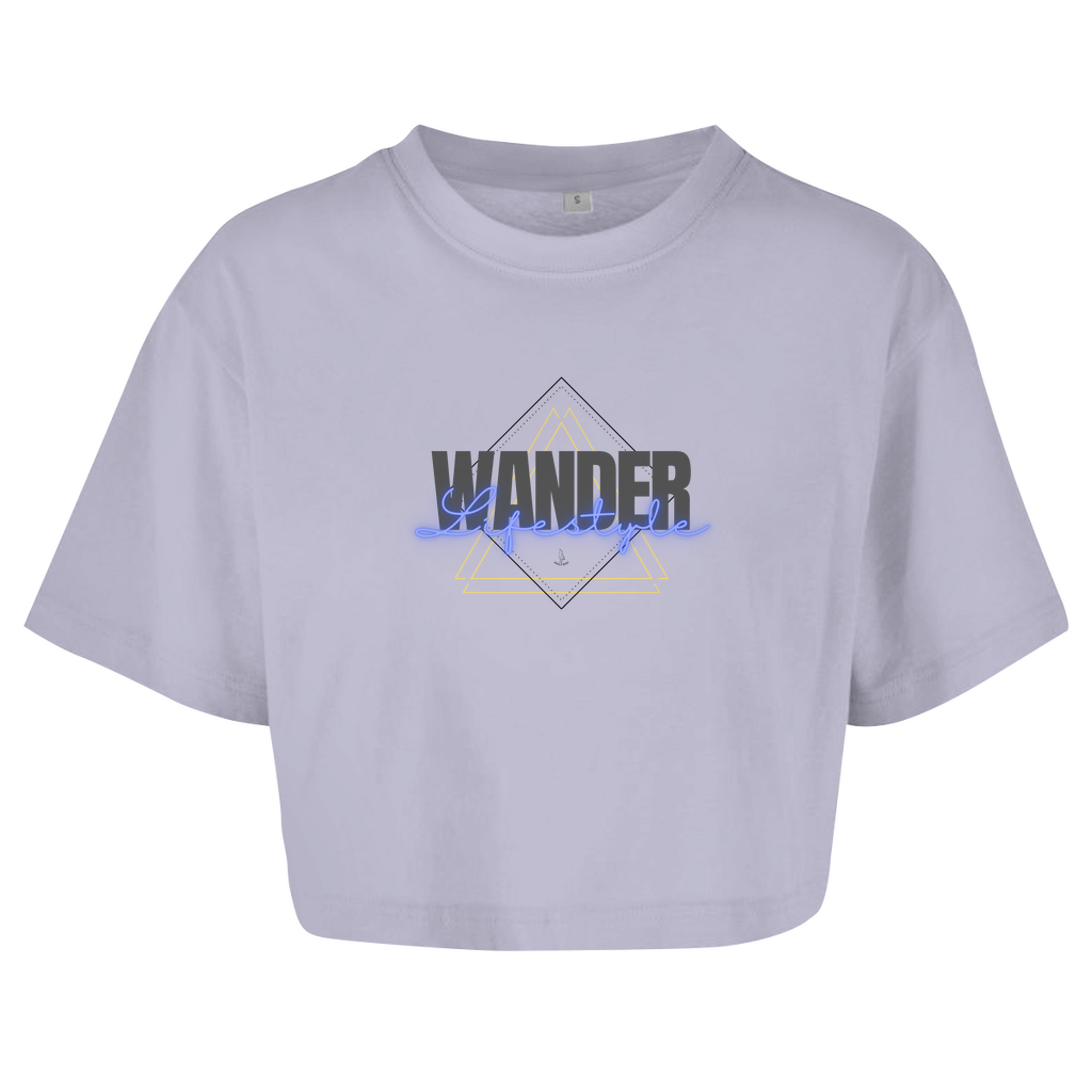 Damen Oversize Crop Top Wander Lifestyle