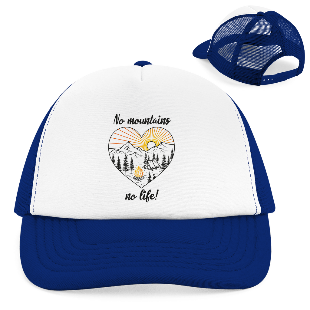 Retro Trucker Cap No Mountains, no life!
