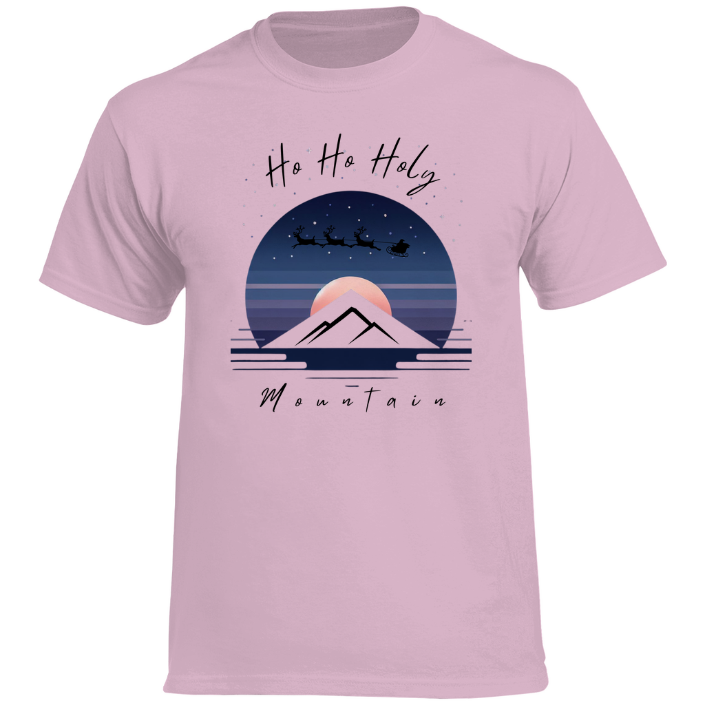 Herren Heavy Cotton T-Shirt Ho HO ho Mountain