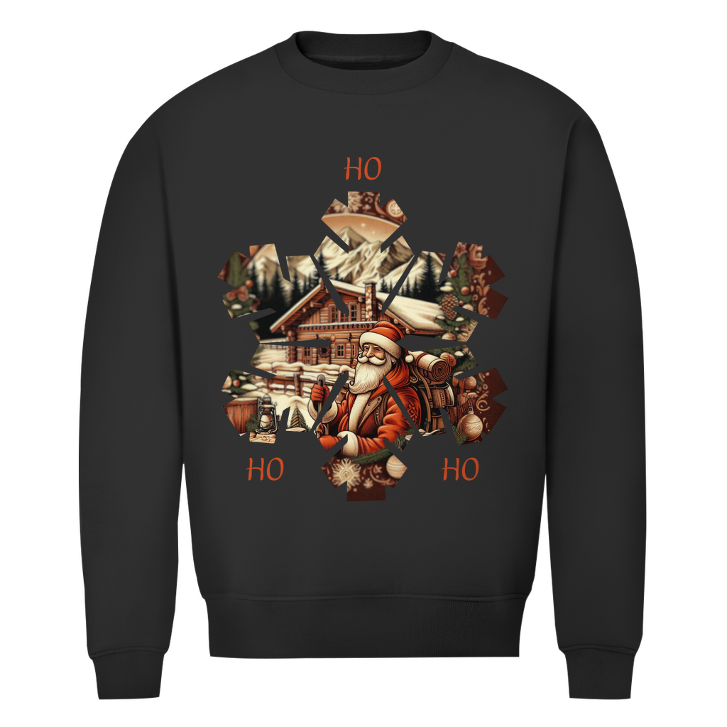 Herren Premium Bio Sweatshirt Ho Ho Ho