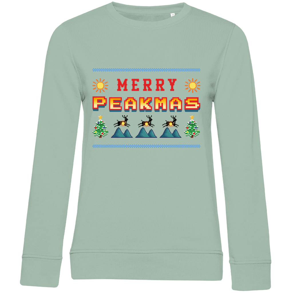 Damen Premium Bio Sweatshirt Merry Peakmas