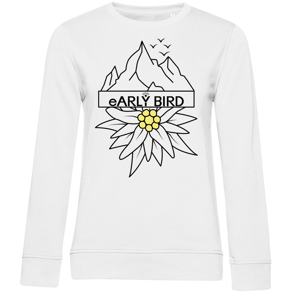 Damen Premium Bio Sweatshirt Edelweiß