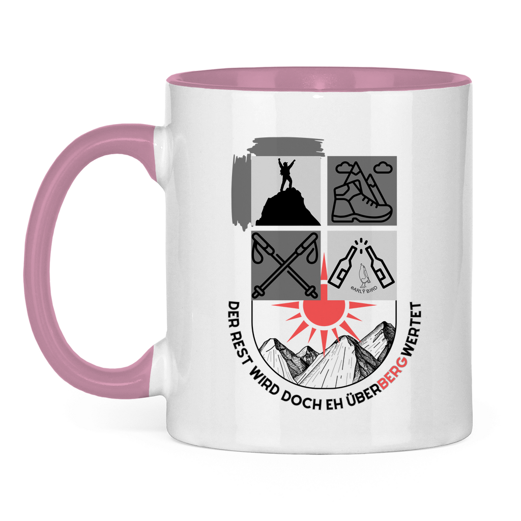 Tasse zweifarbig Überbergwertet