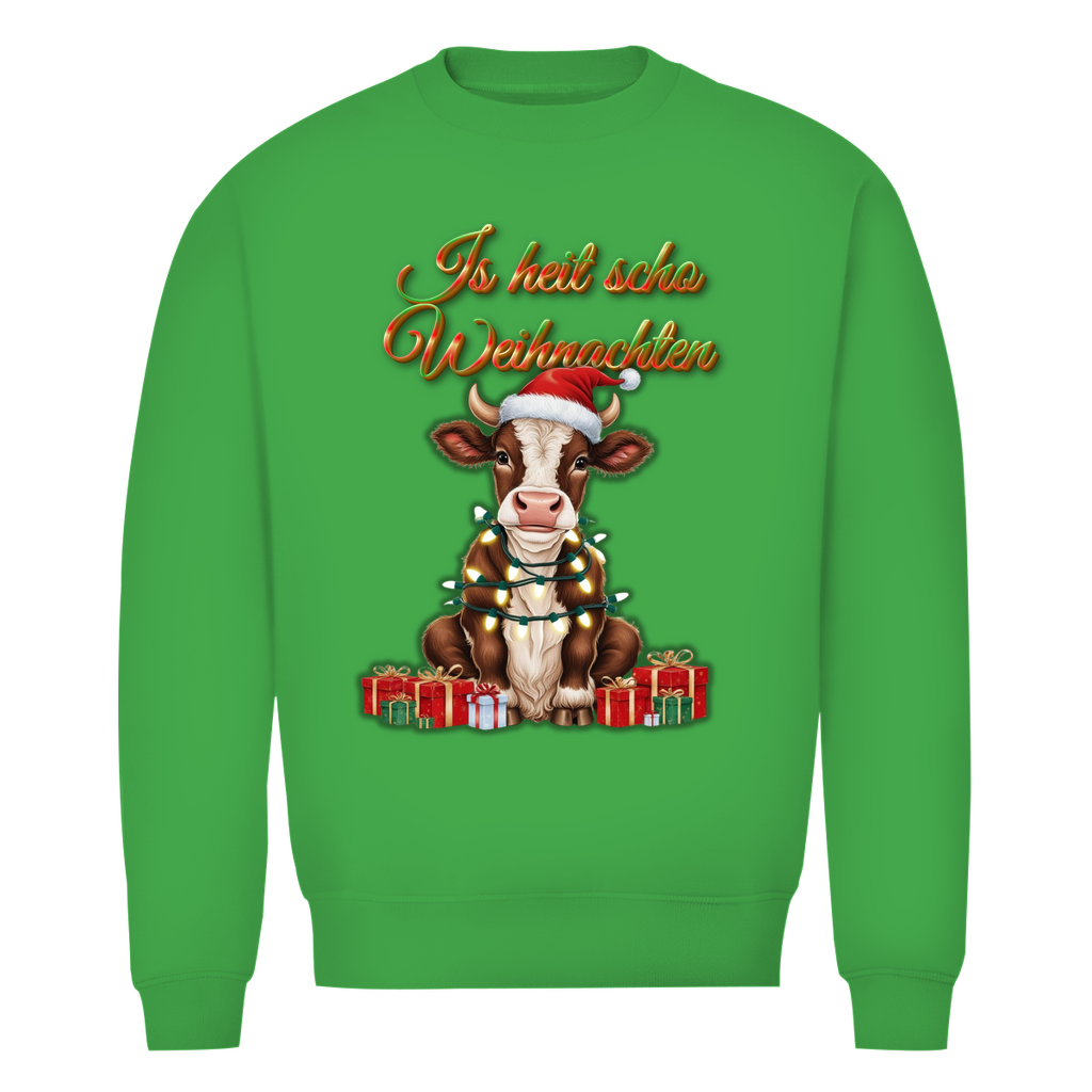 Herren Premium Bio Sweatshirt Is heit scho Weihnachten