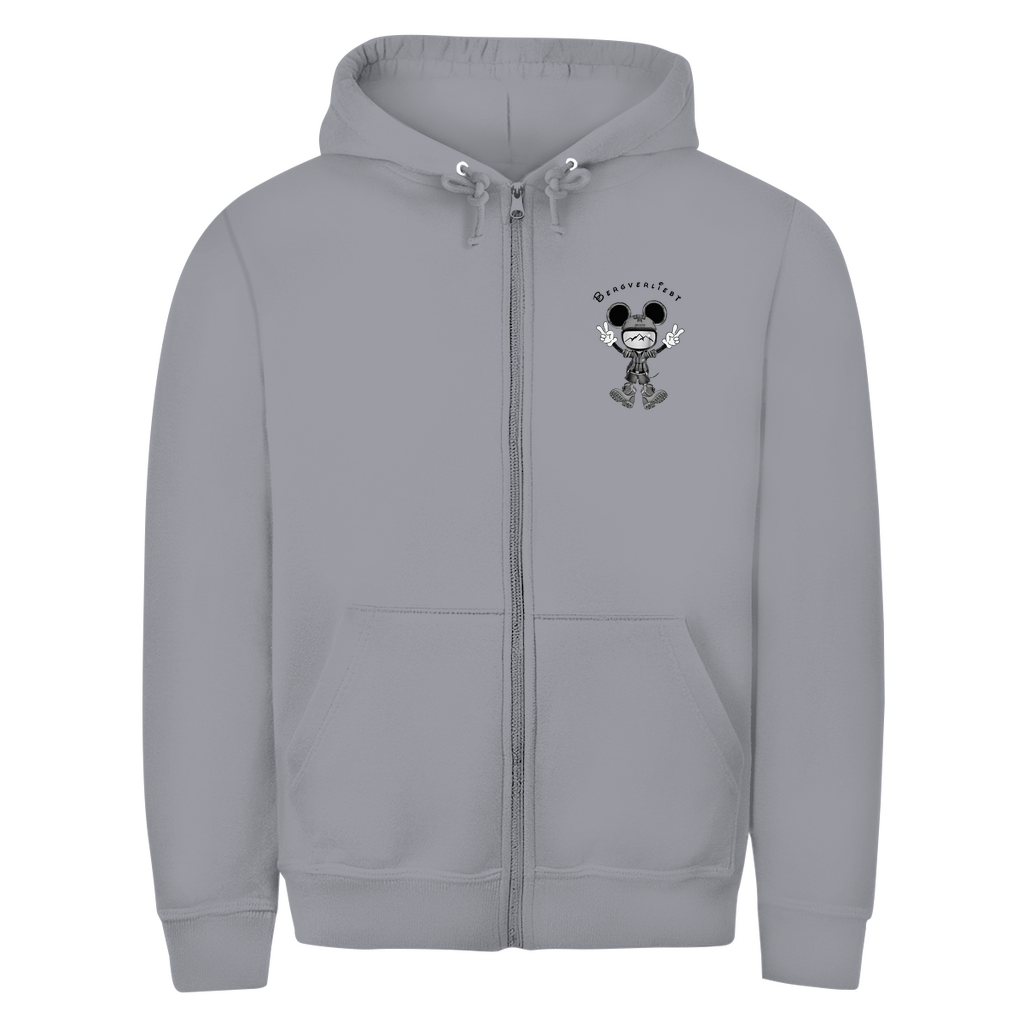 Herren Zipper Hoodie Bergverliebt Maus