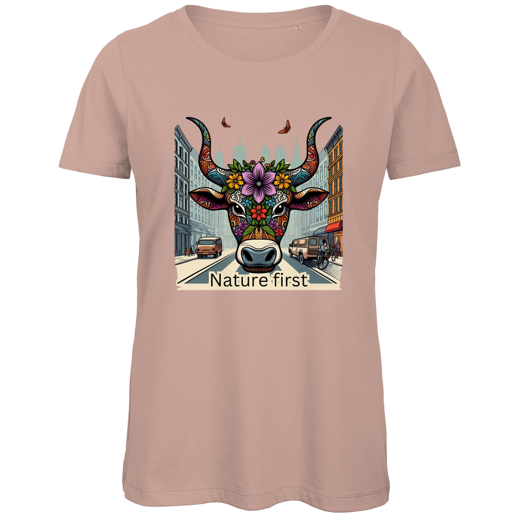 Damen Premium Bio T-Shirt Nature first