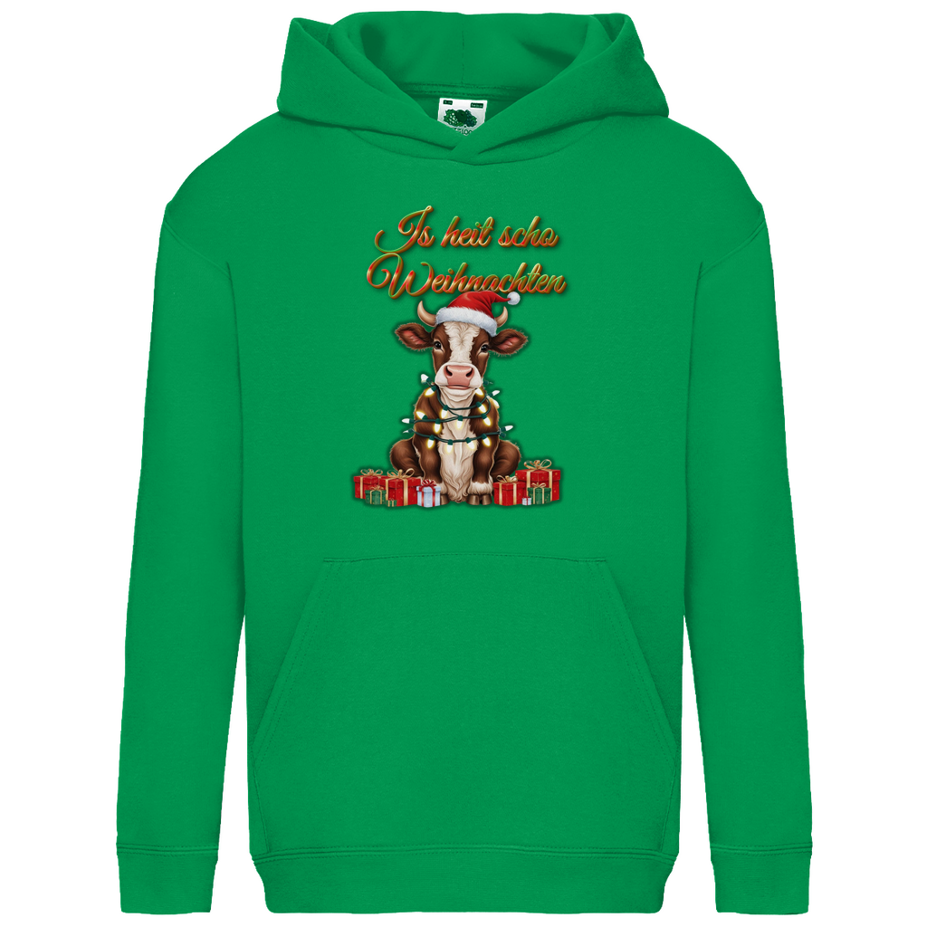Kids Basic Hoodie Is heit scho Weihnachten