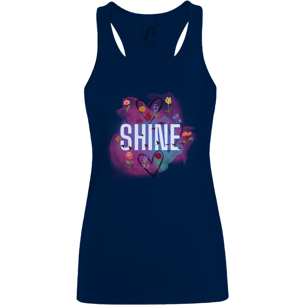 Damen Basic Tank Top Shine