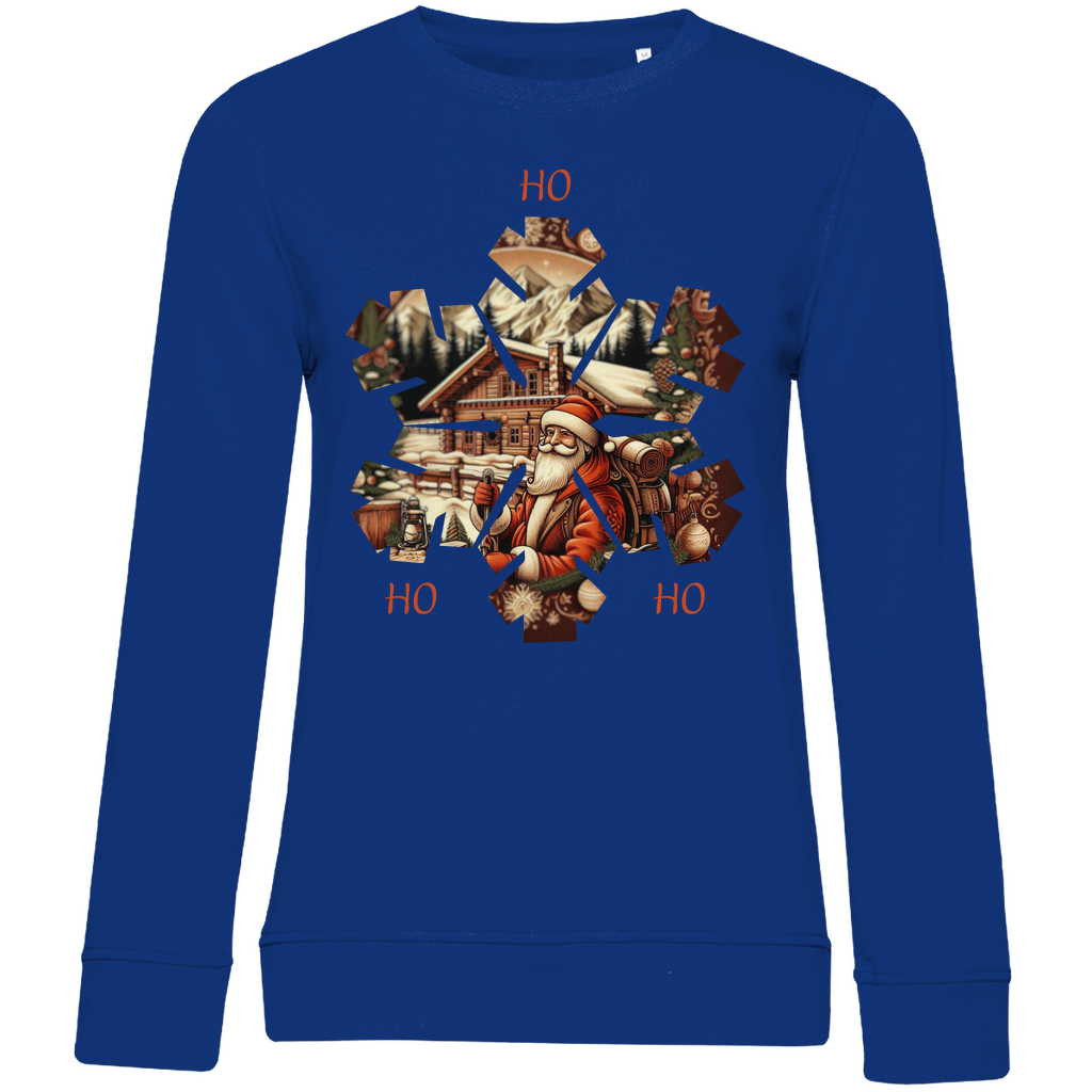 Damen Premium Bio Sweatshirt Ho Ho Ho