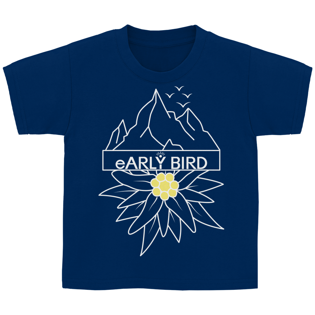 Kinder Basic T-Shirt Edelweiß