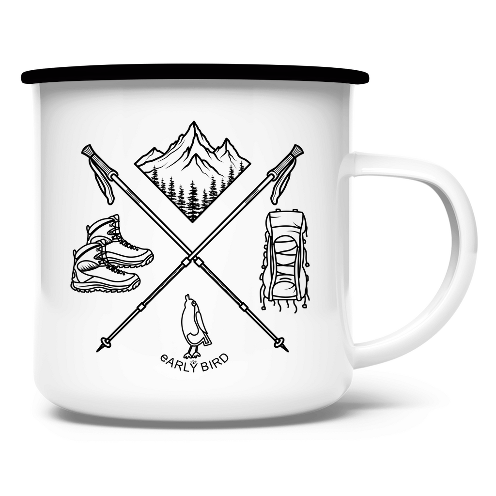 Emaille Tasse Wanderlust