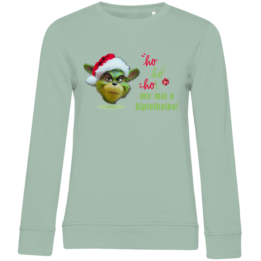 Damen Premium Bio Sweatshirt Gipfelhalbe
