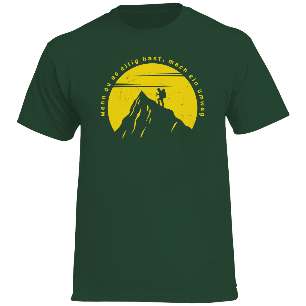 Herren Heavy Cotton T-Shirt Wenn du es eilig hast...