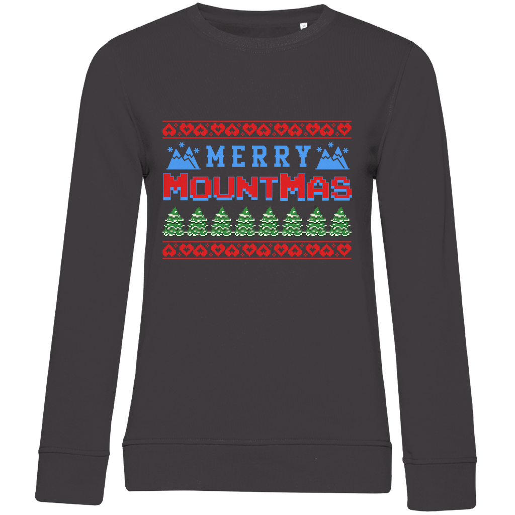 Damen Premium Bio Sweatshirt Merry Mountmas