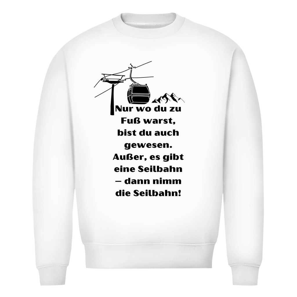 Herren Premium Bio Sweatshirt Seilbahn