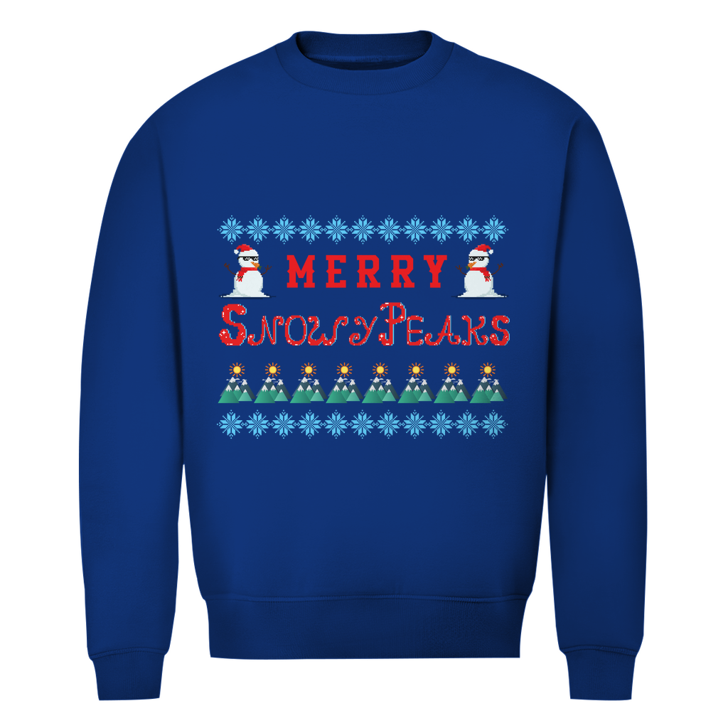 Herren Premium Bio Sweatshirt Snowy Peaks