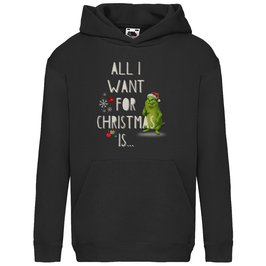 Kids Basic Hoodie All I want for Christmas