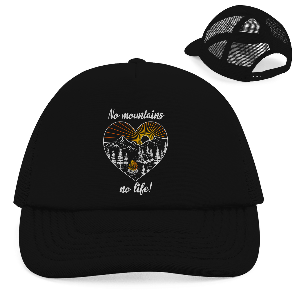 Retro Trucker Cap No Mountains, no life!